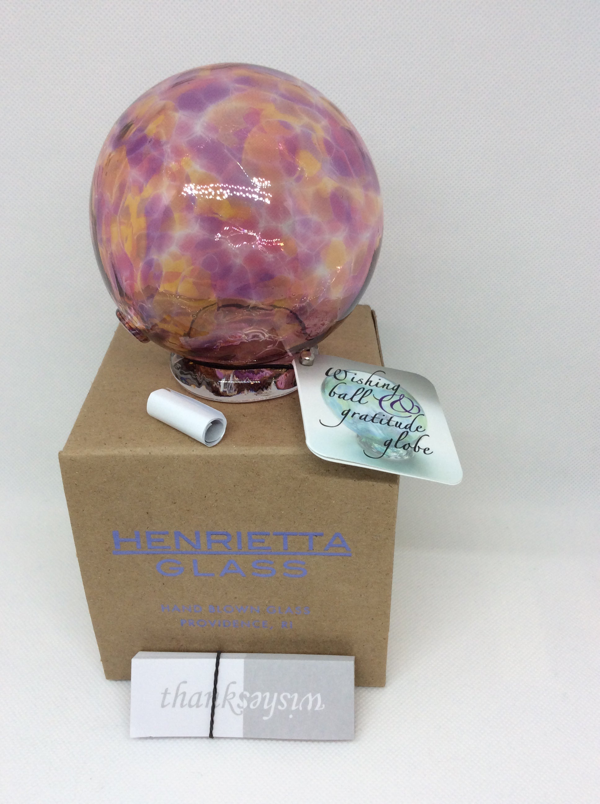 Gratitude Glass Globe
